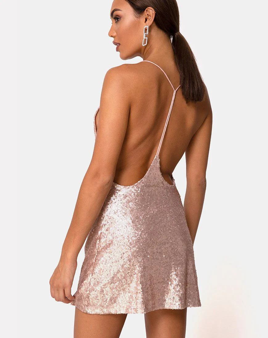 Ringo Finn Kleid aus rosa Pailletten - Image 2
