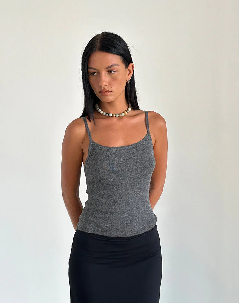 Riona Vest Top in Dunkelgrau - Image 2