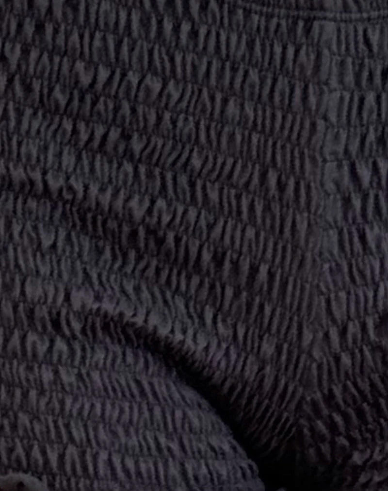 Ritala Geraffte Micro Shorts in Beluga Grau - Image 5