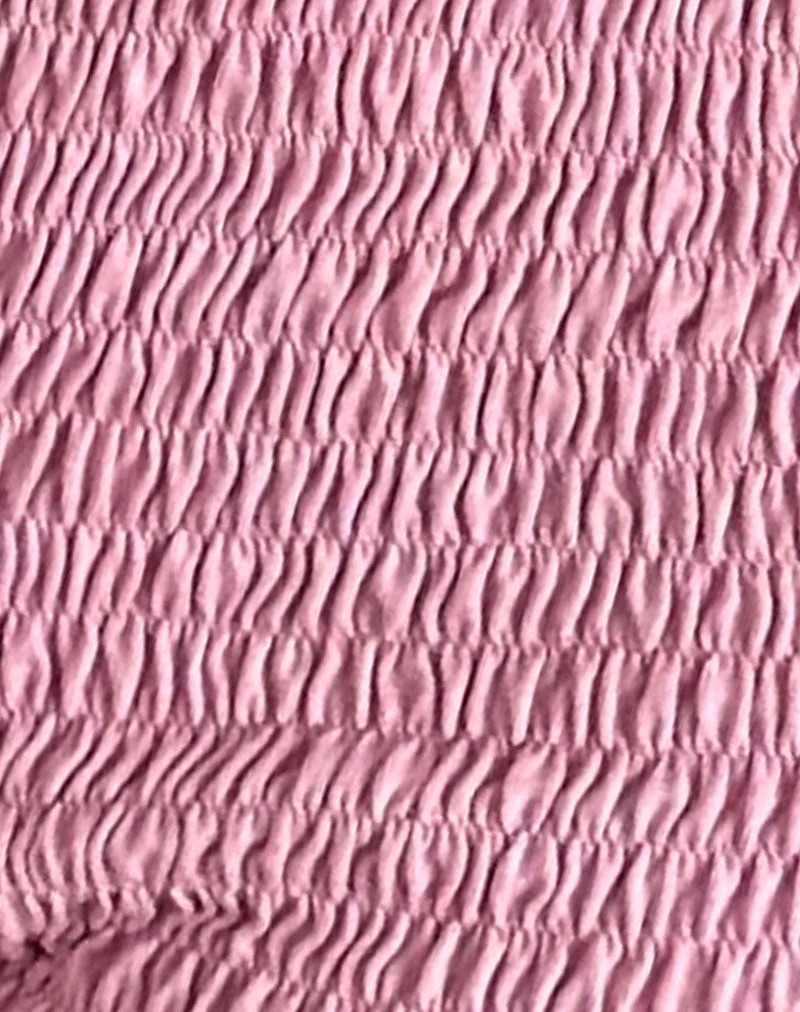 Ritala Geraffte Mikro-Shorts in Flamingo-Pink - Image 7
