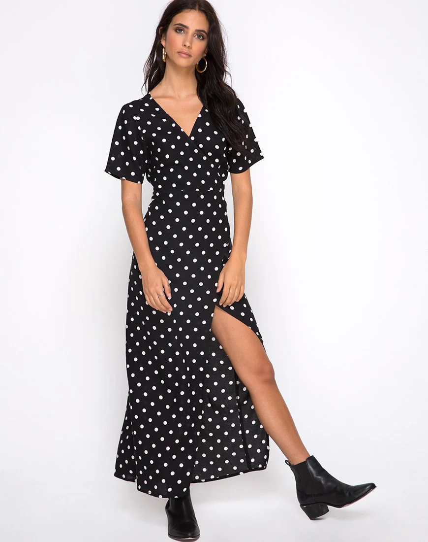 Riva Kleid in Medium Polka S/W - Image 3