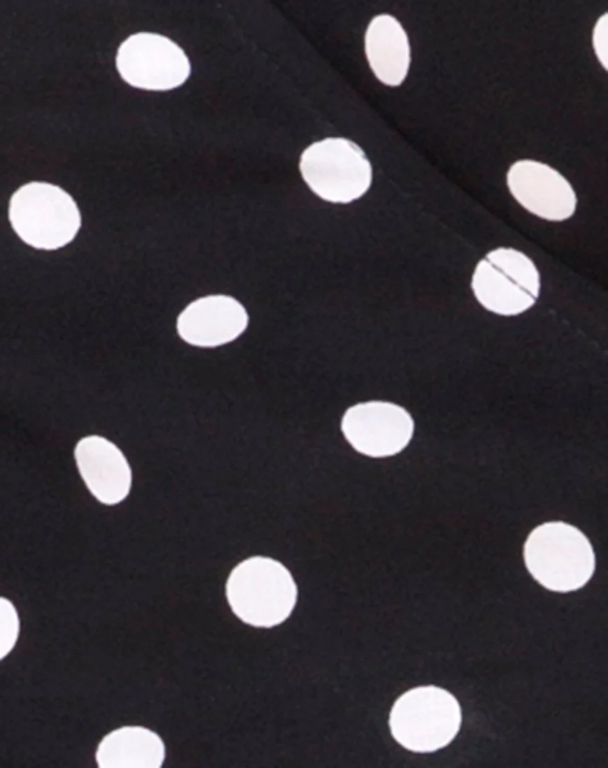 Riva Kleid in Medium Polka S/W - Image 5