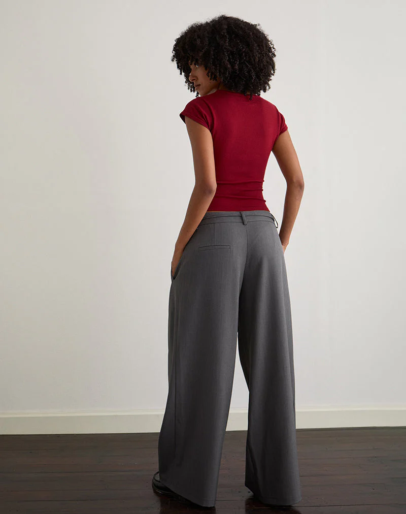 Rivela Tie Waist Hose in Grau - Image 5