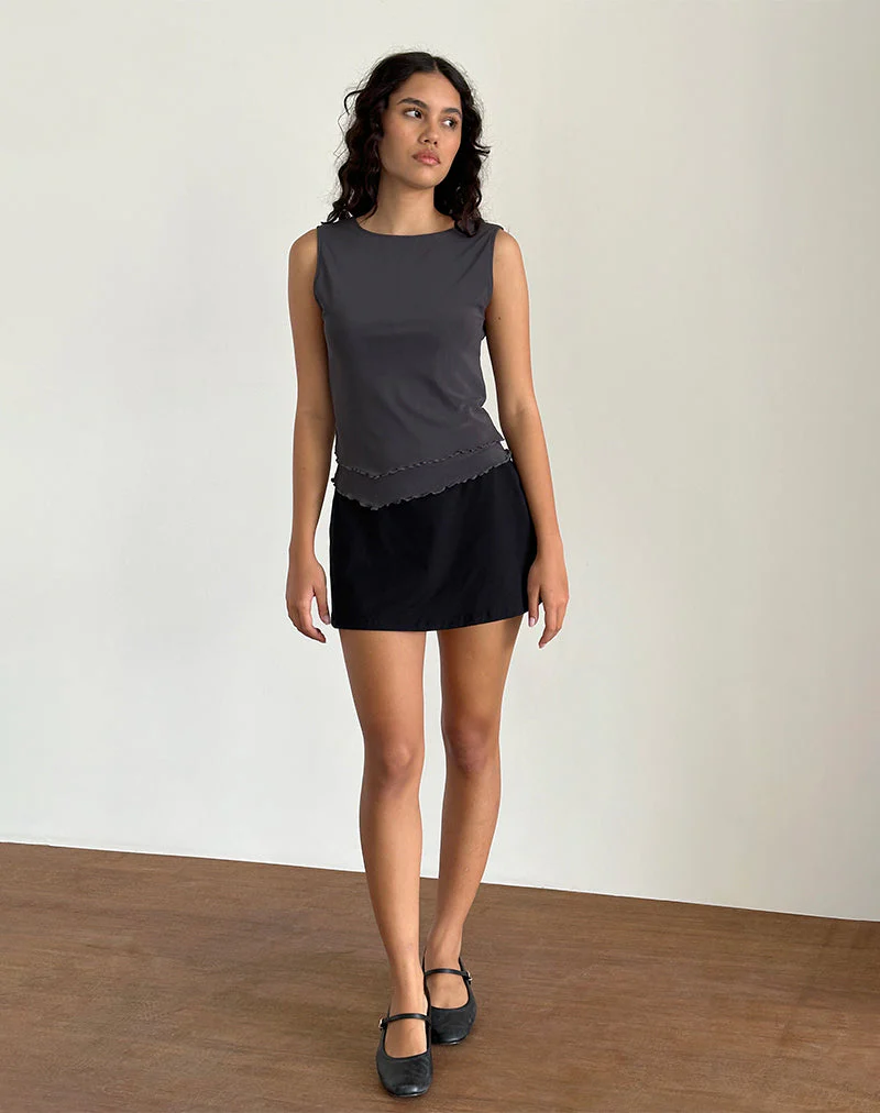 Rochie Asymmetrisches Top aus Mesh Ocean Storm - Image 3