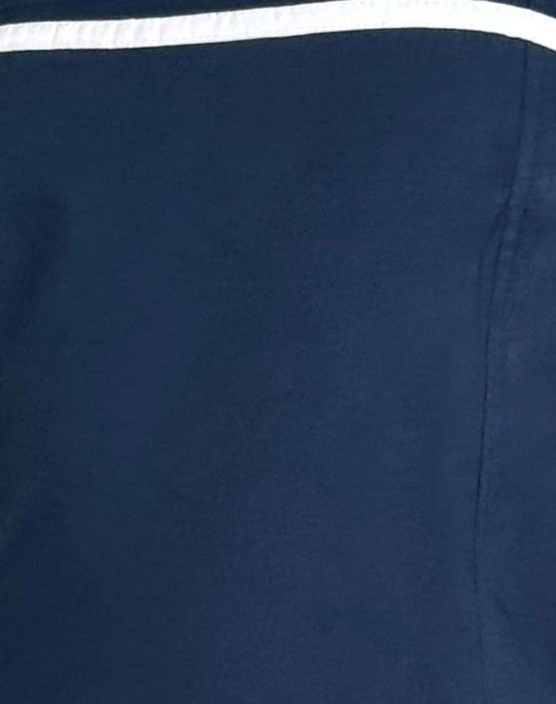 Rodha Cami Minikleid aus Popeline Navy - Image 6