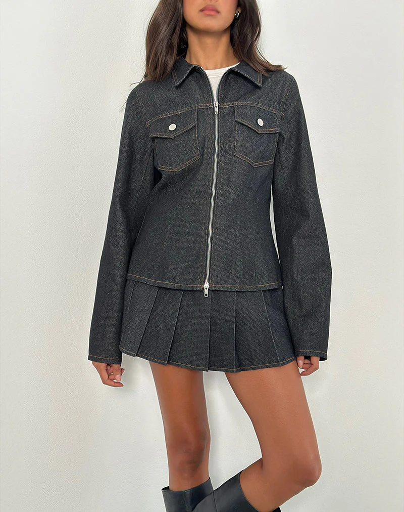Rohana Jacke in Chambray Indigo - Image 4
