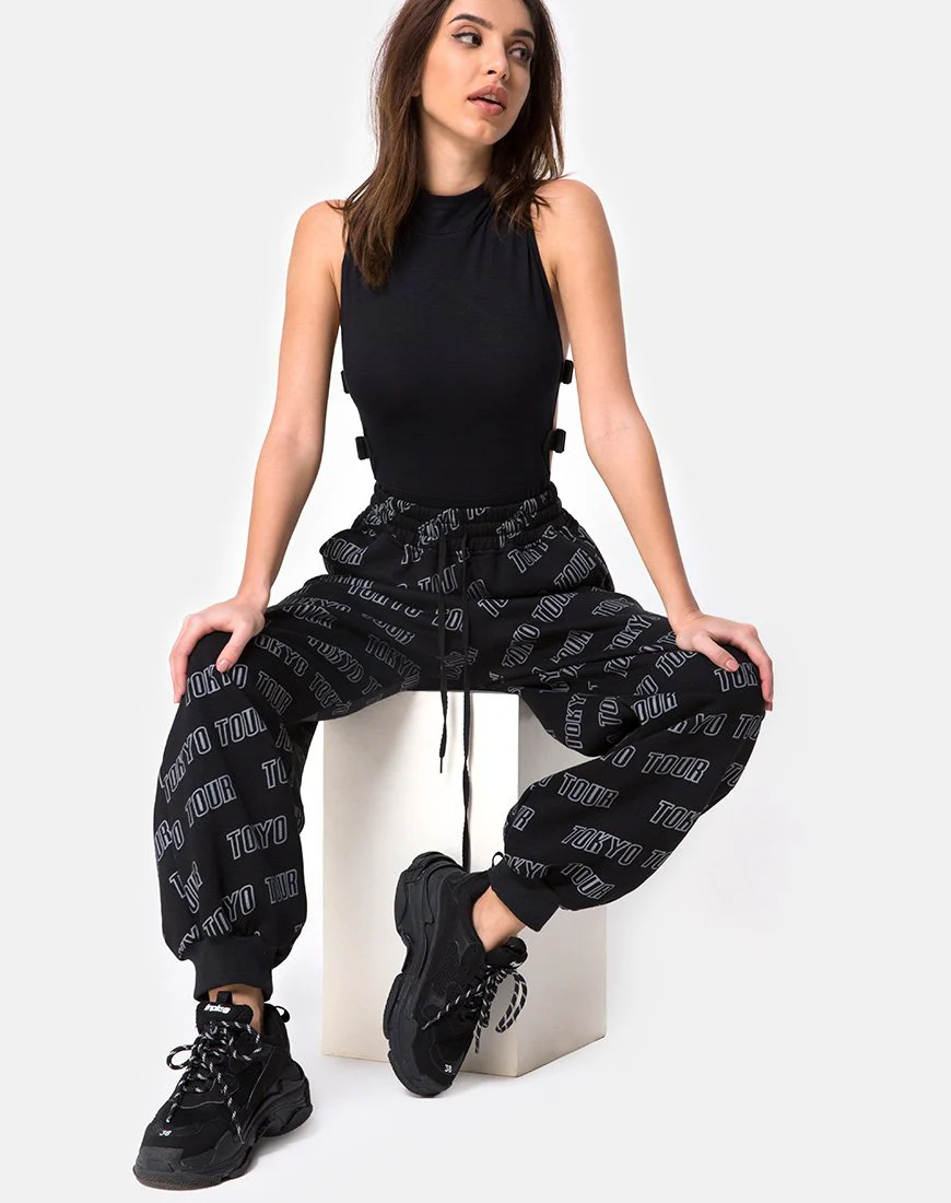 Roider Jogger in Schwarz Tokyo Tour
