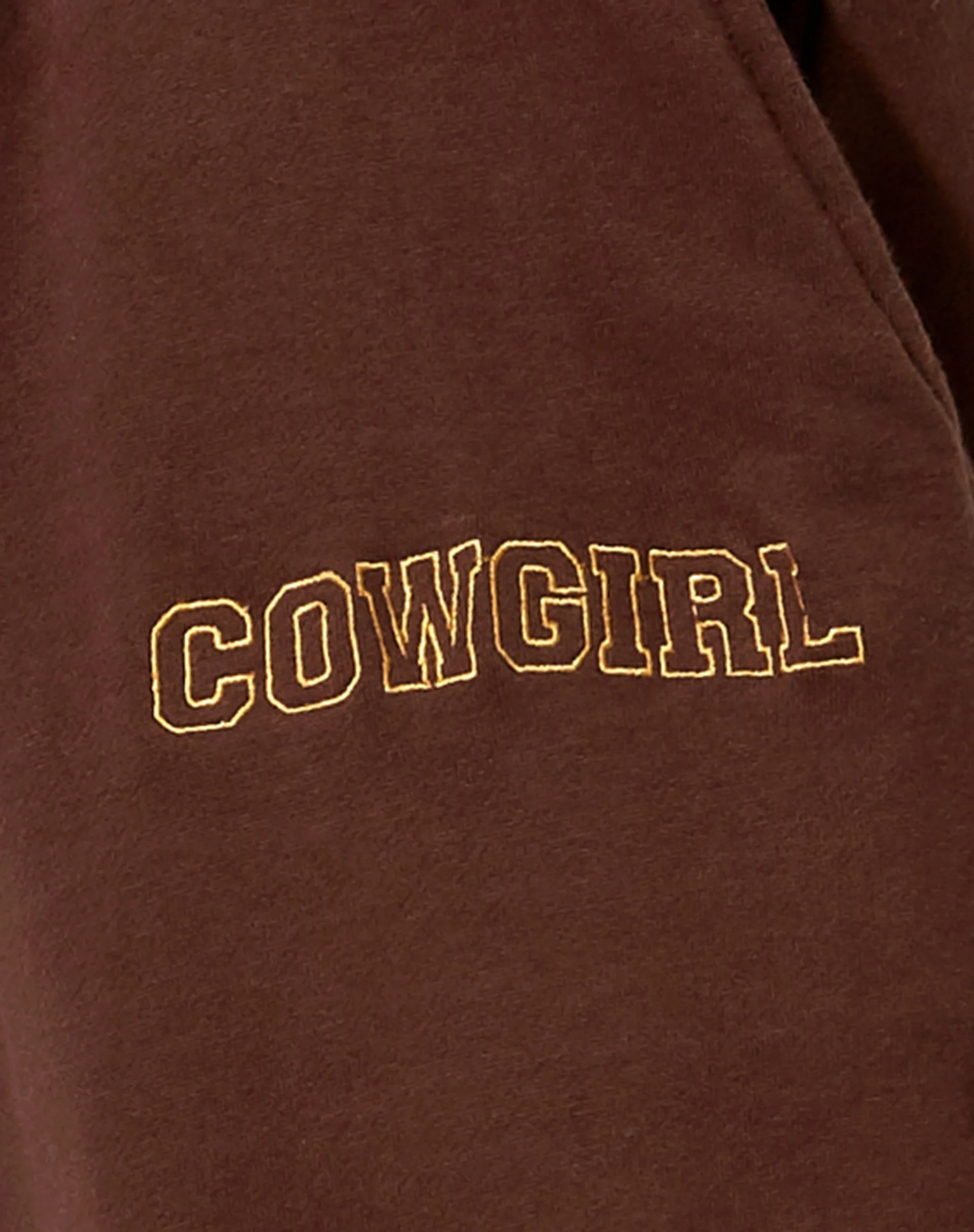 Roider Jogger in tiefem Mahagoni 'Cowgirl' Gold Embro - Image 7