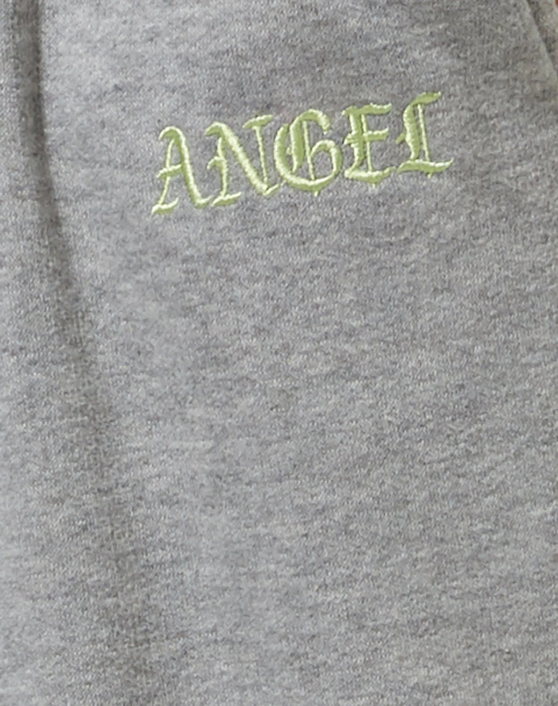 Roider Jogger in Graumelange mit 'Angel'-Stickerei in Zitrone - Image 4