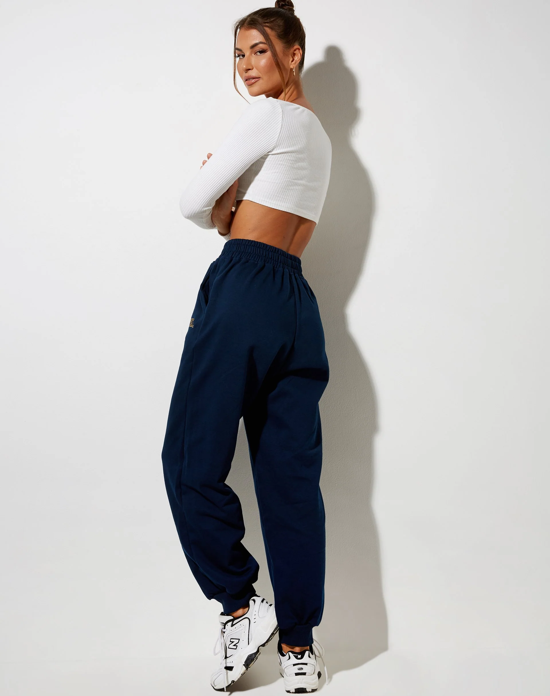 Roider Jogger in Marineblau 'Angel' Stickerei in Gelb - Image 4