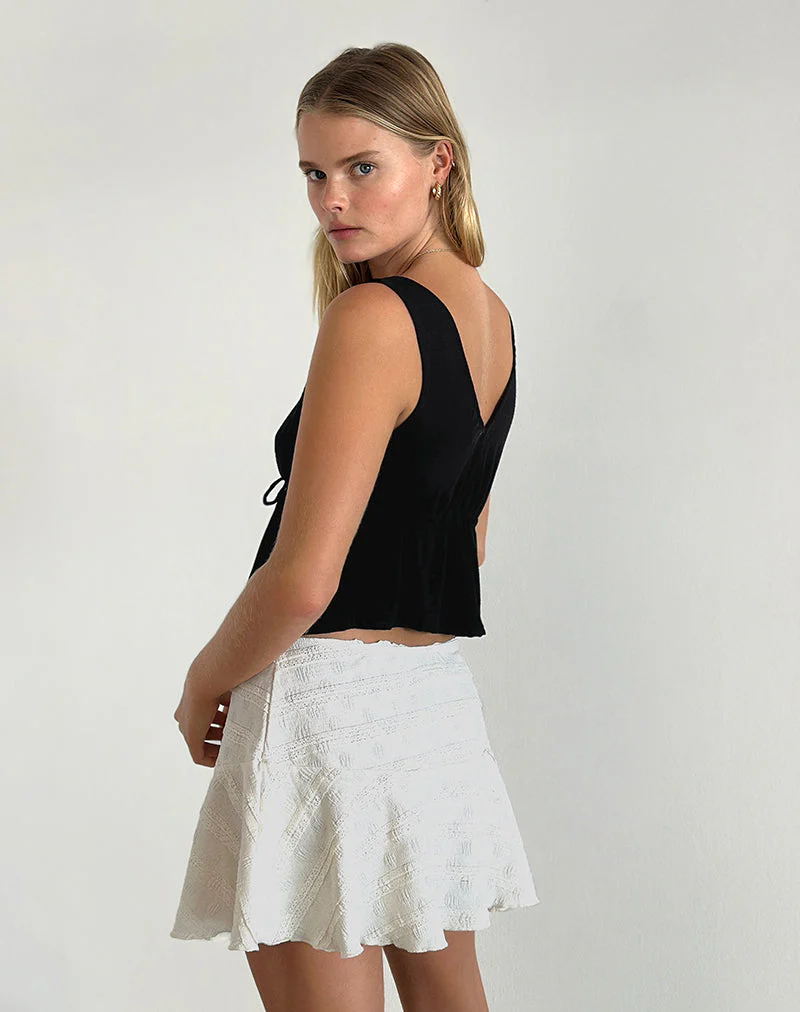 Rolia Cami Top in Schwarz - Image 4