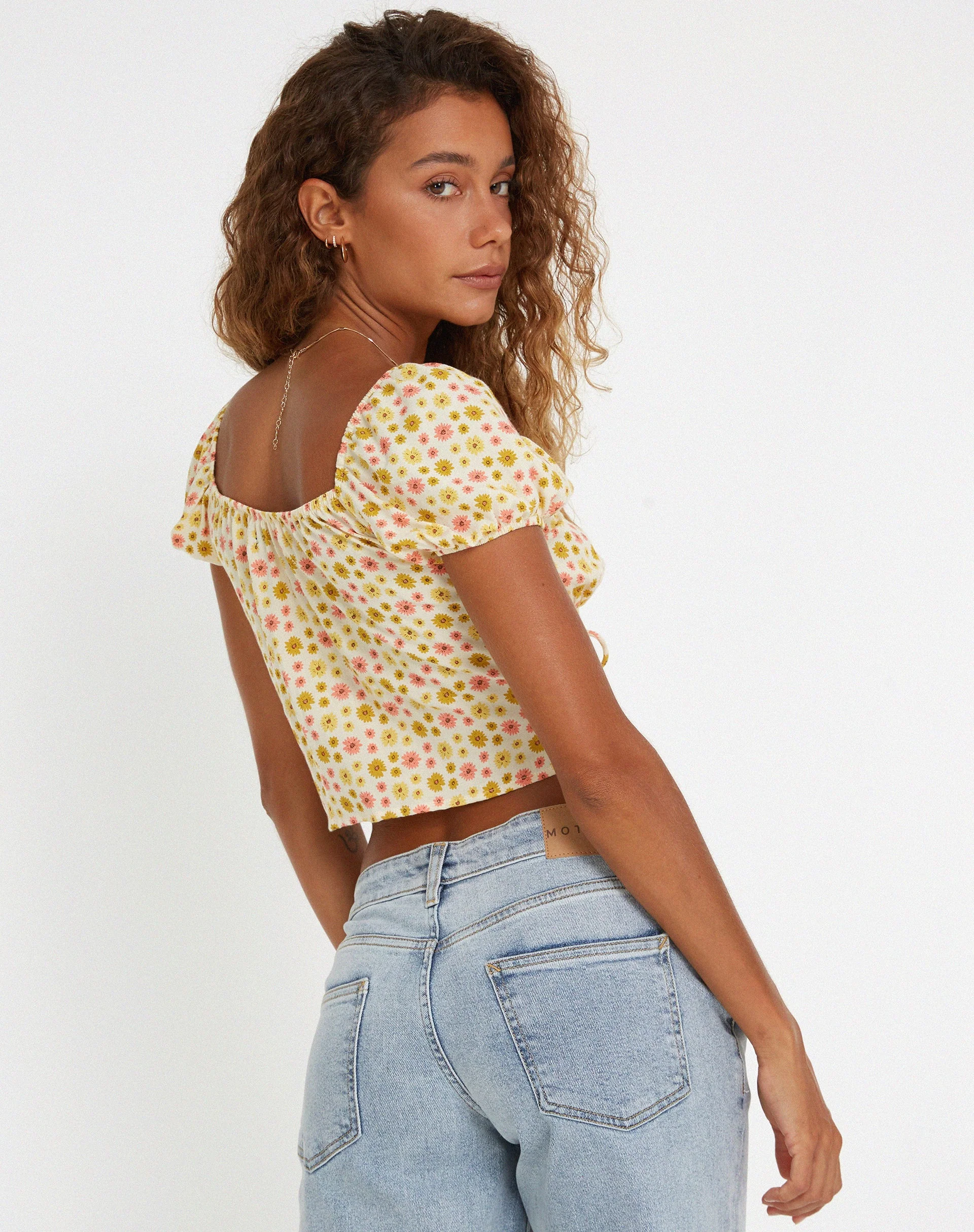 Rom Top in Daisy Chain Creme - Image 2
