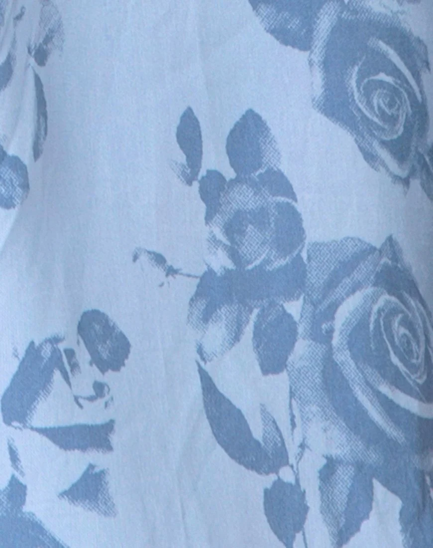 Römischer Playsuit in Sky Rose - Image 5