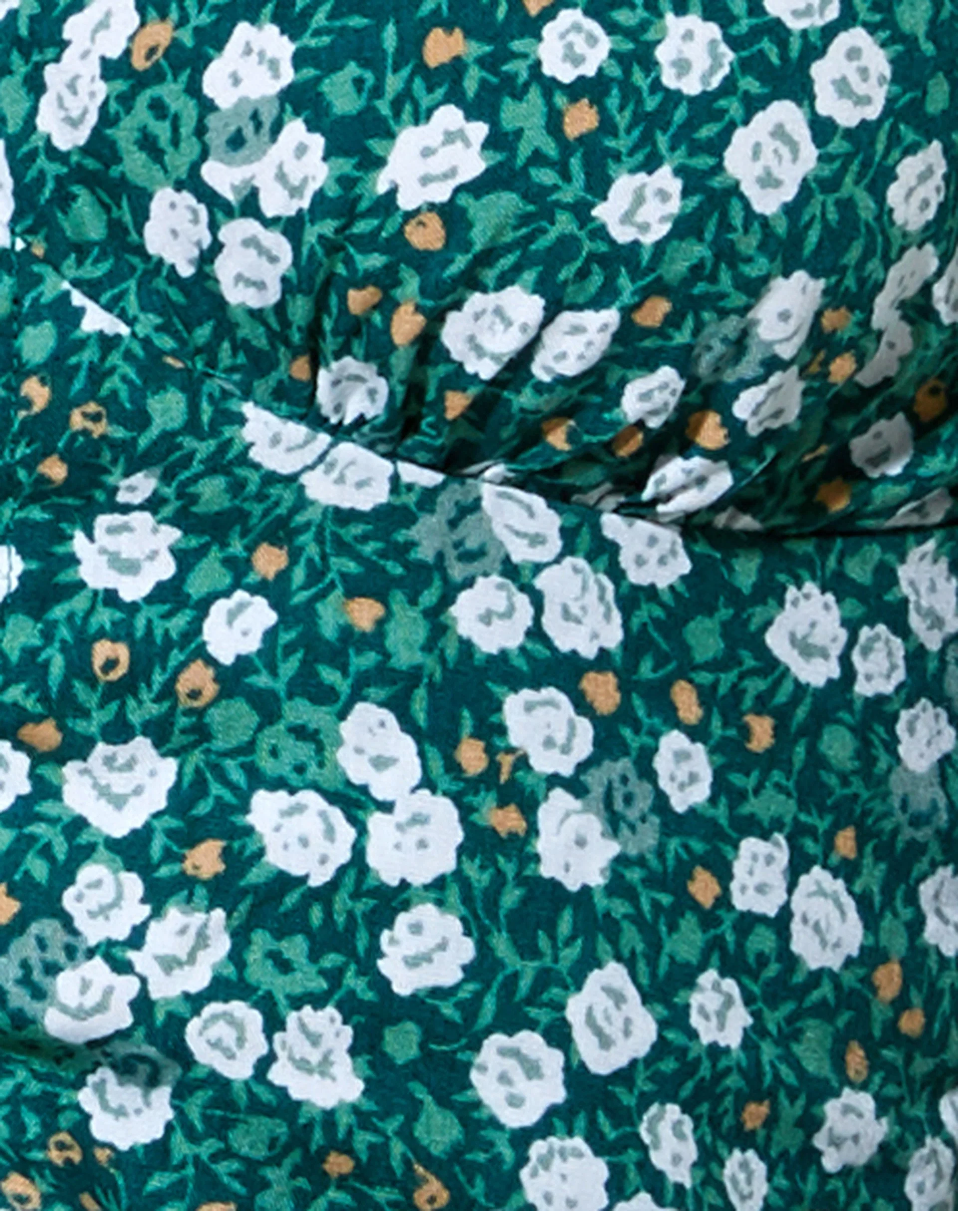 Romina Langärmeliges Top in Grün mit Blumenmuster - Image 5