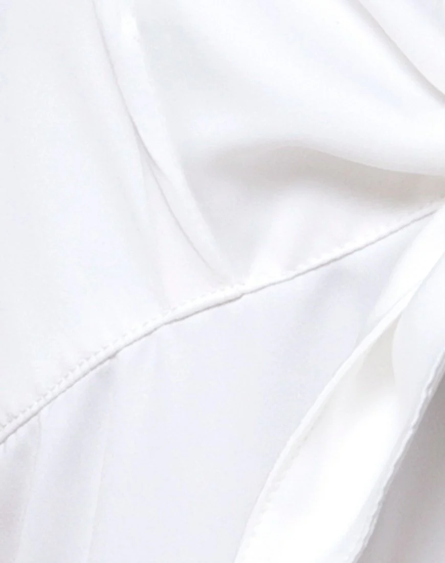 Roppan Slip-Kleid aus Satin Elfenbein - Image 5