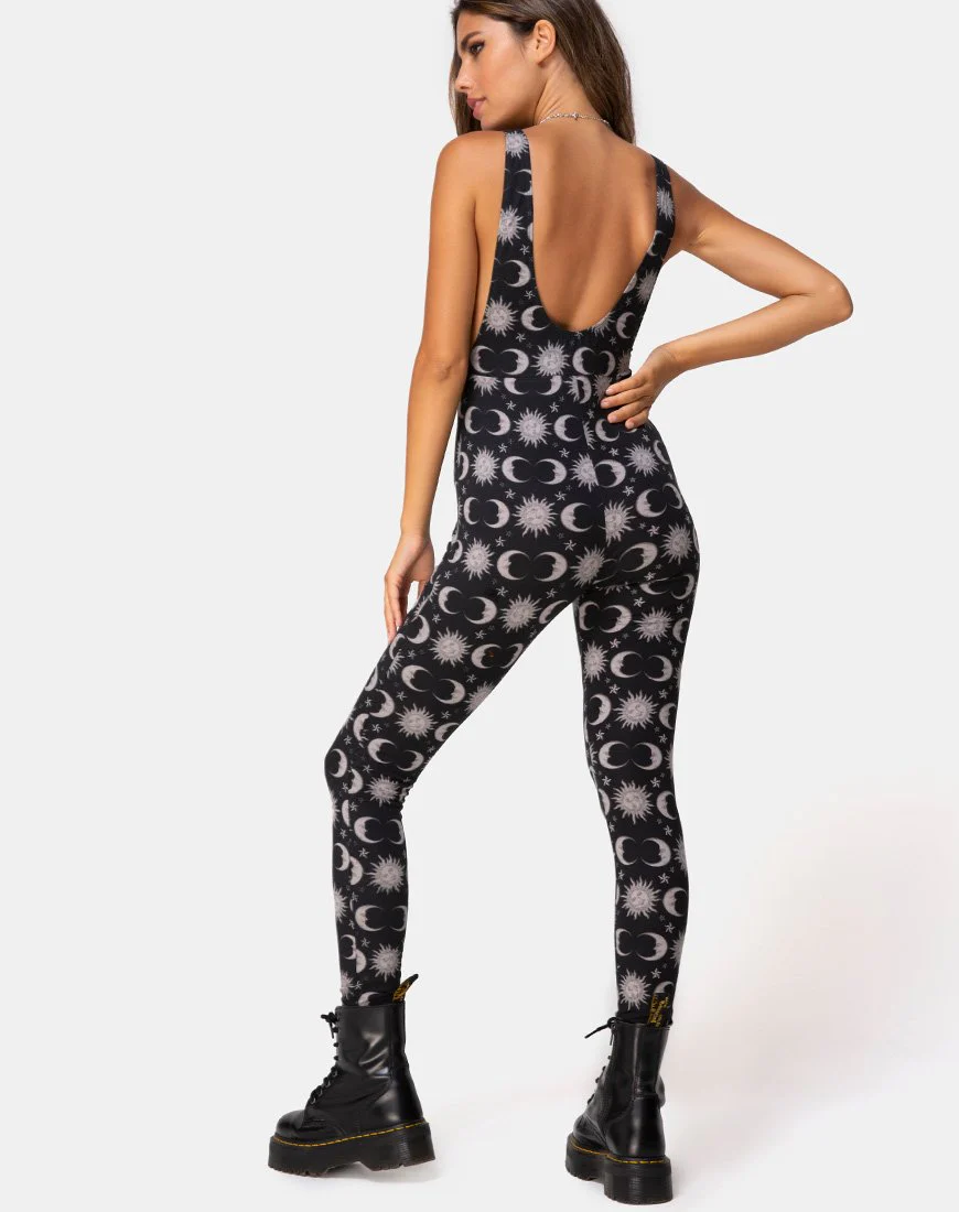 Ruika Unitard in Moonlight Schwarz - Image 2