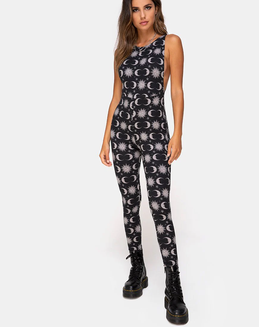 Ruika Unitard in Moonlight Schwarz - Image 3