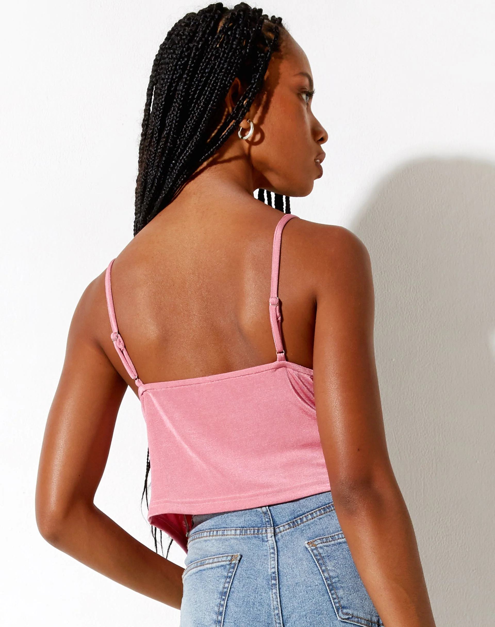 Rumak Cami Top aus Crêpe Hot Pink - Image 2