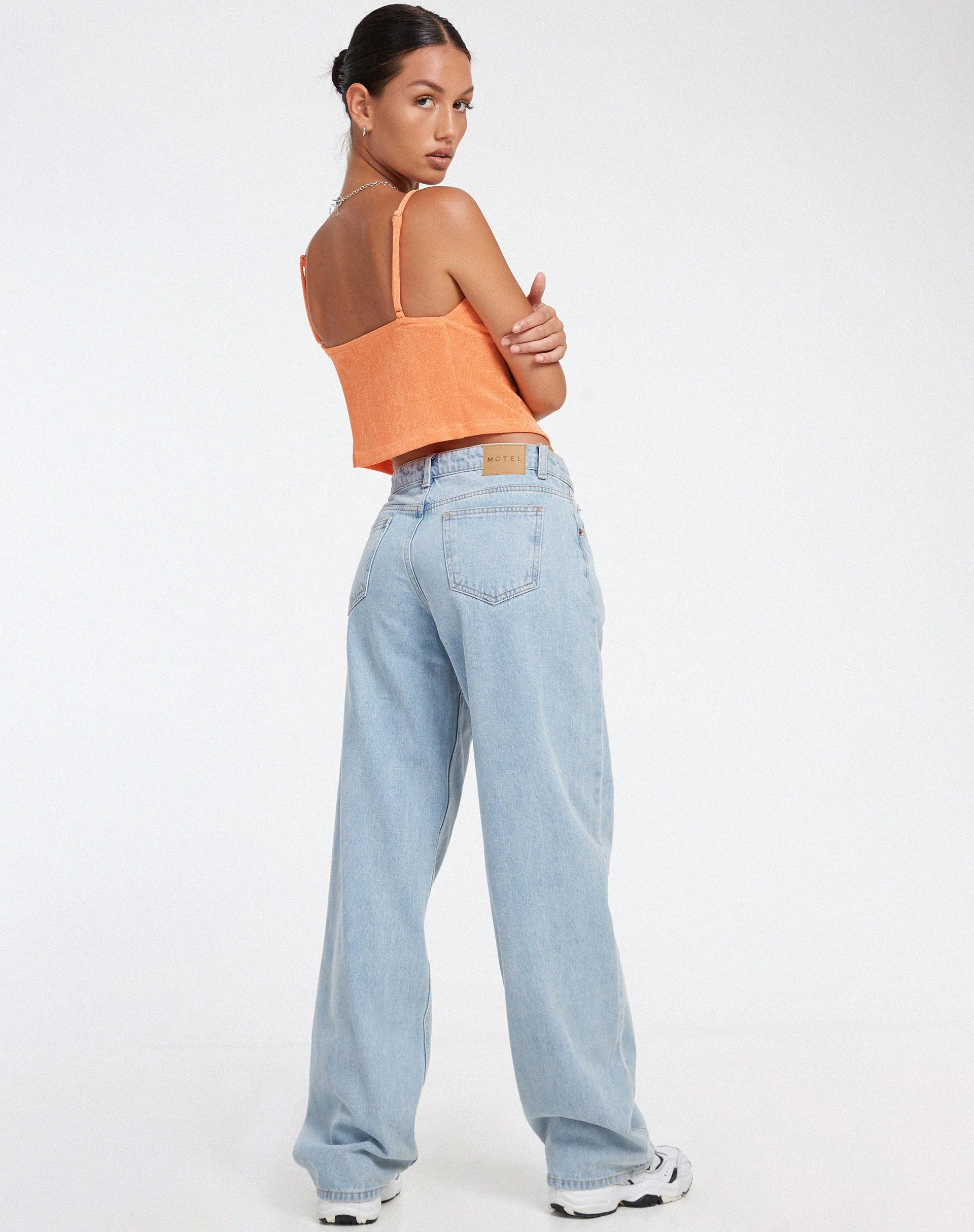 Rumak Top aus Krepp Soft Orange - Image 5