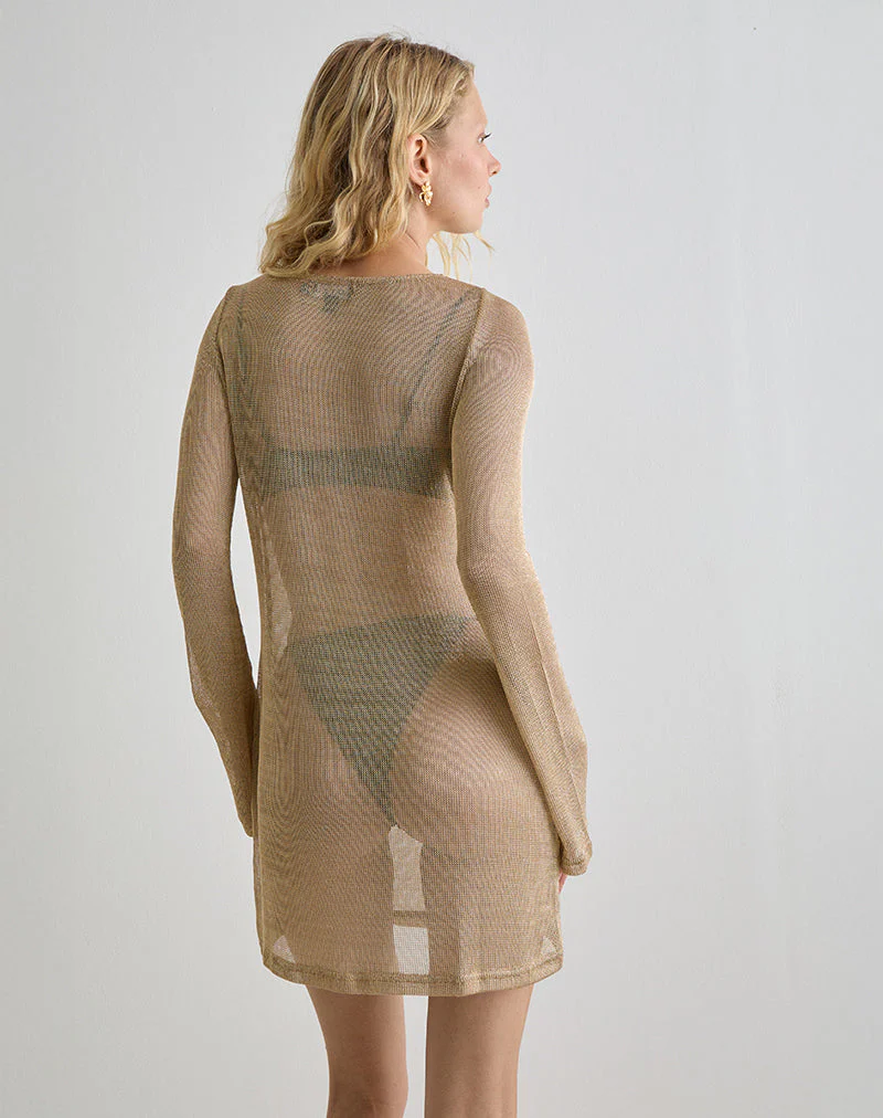 Sachin Minikleid aus Goldkette - Image 5