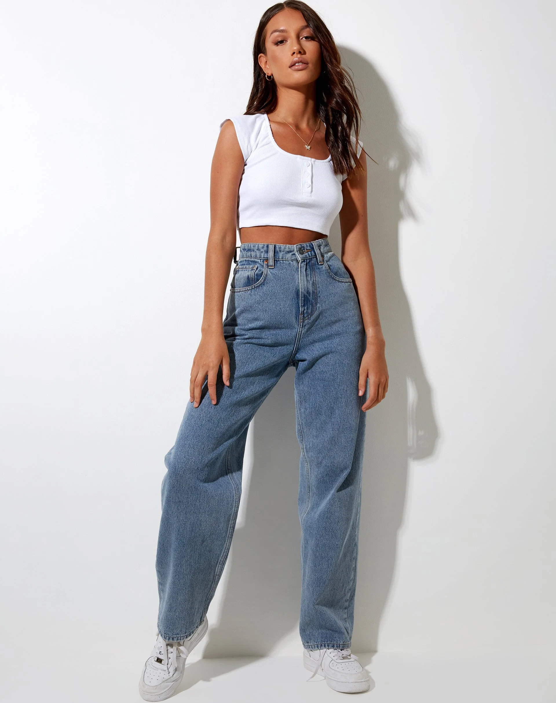 Safiya Crop Top in Weiß - Image 3