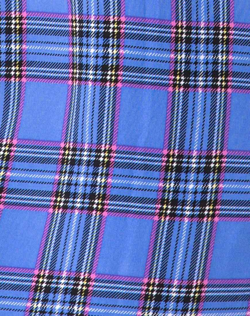 Sagha Schlupfkleid im 90er Jahre Karo Blau Rosa - Image 5