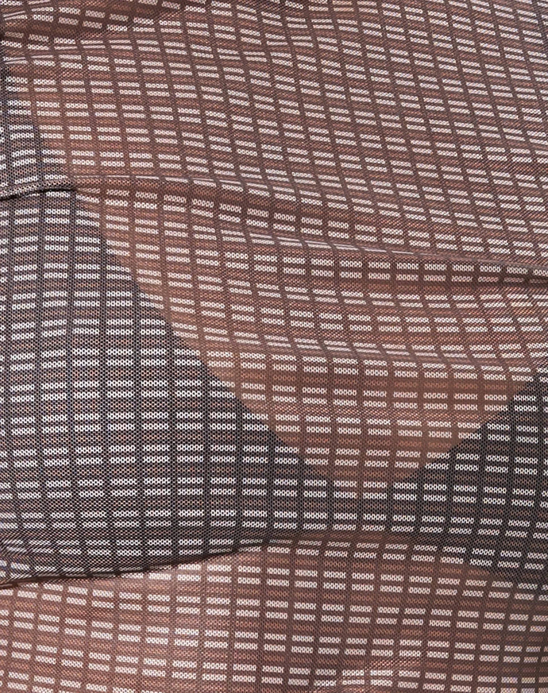 Sahila Crop Top in Mini Check Chocolate - Image 7