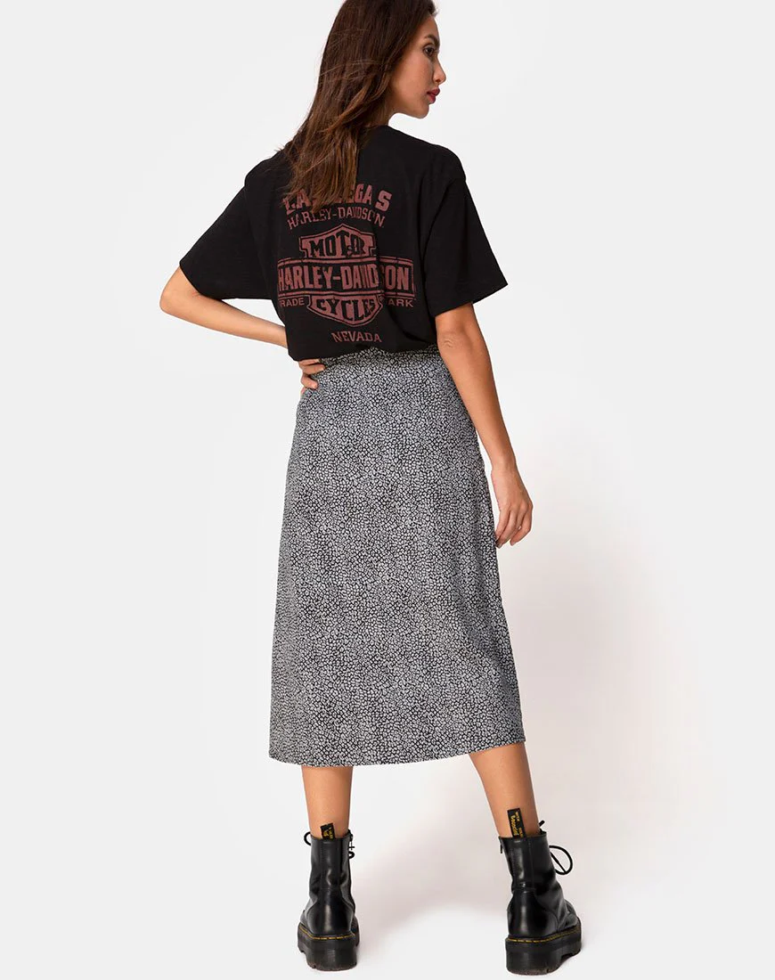 Saika Midirock in Ditsy Leopard Grau - Image 4