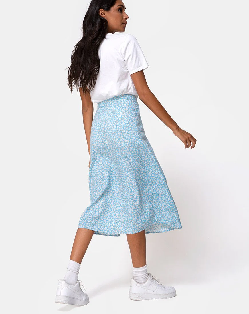Saika Midirock in Ditsy Rose Blau - Image 2