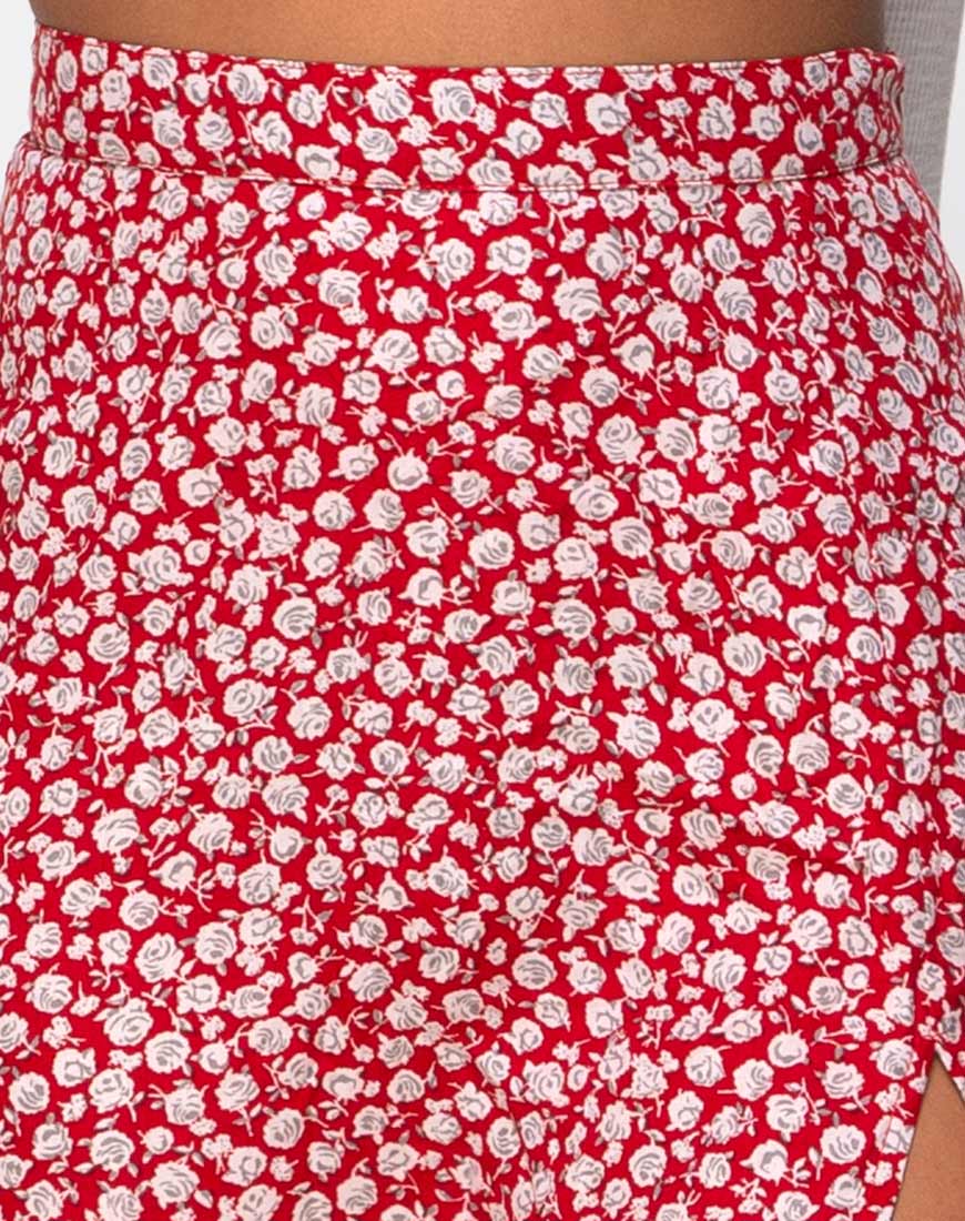 Saika Rock in Ditsy Rose Rot Silber - Image 6