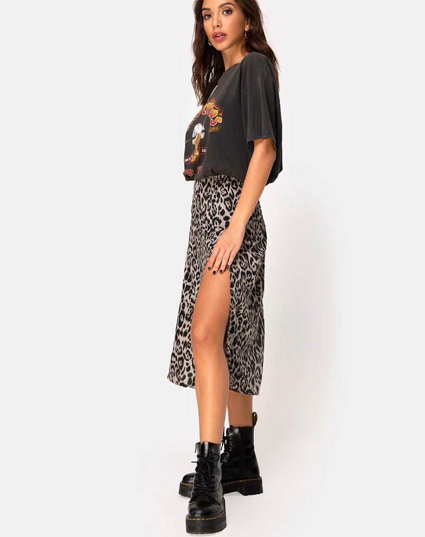 Saika Midirock in Leopard Grau - Image 2