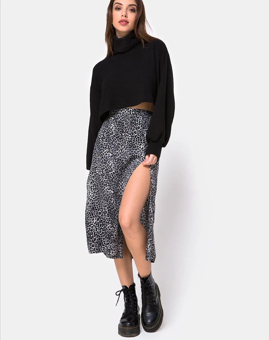 Saika Midirock in Rar Leopard Grau - Image 4