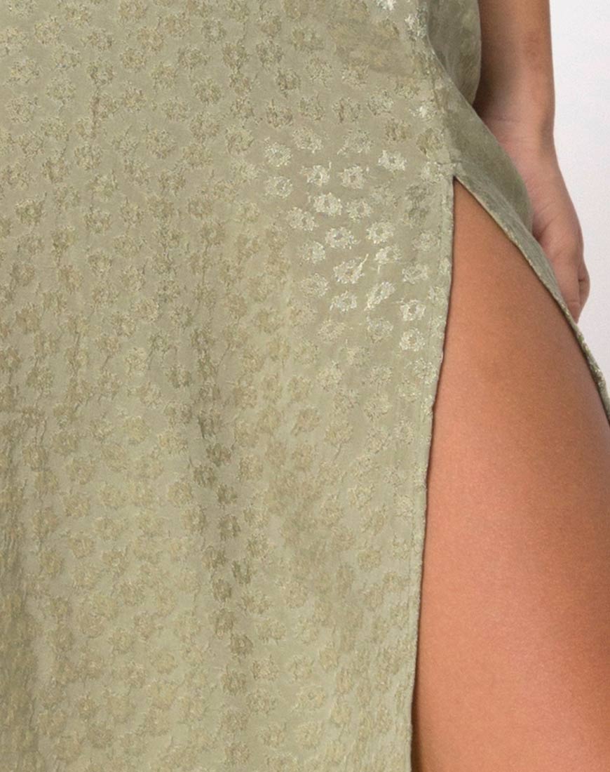 Saika Midirock aus Satin Ditsy Rose Sage - Image 5