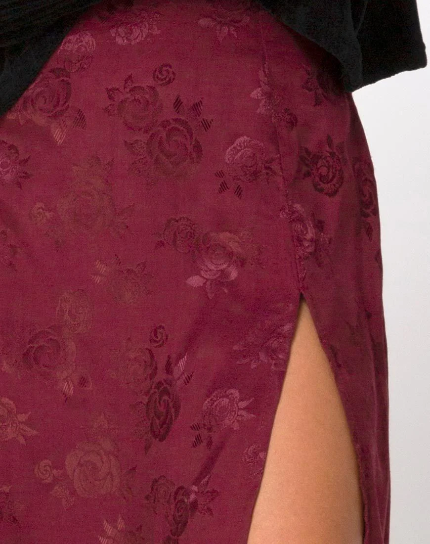 Saika Midirock aus Satin Rose Burgundy - Image 5