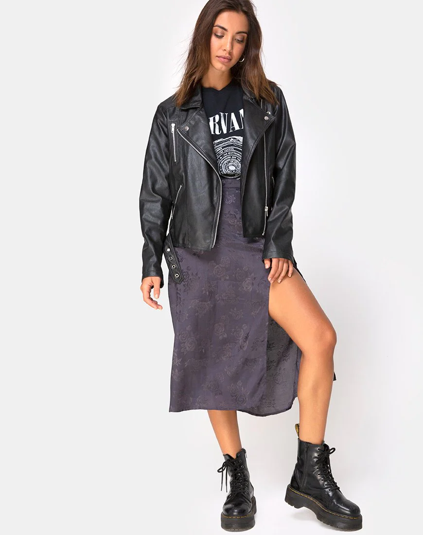 Saika Midirock aus Satin Rose Grau - Image 3