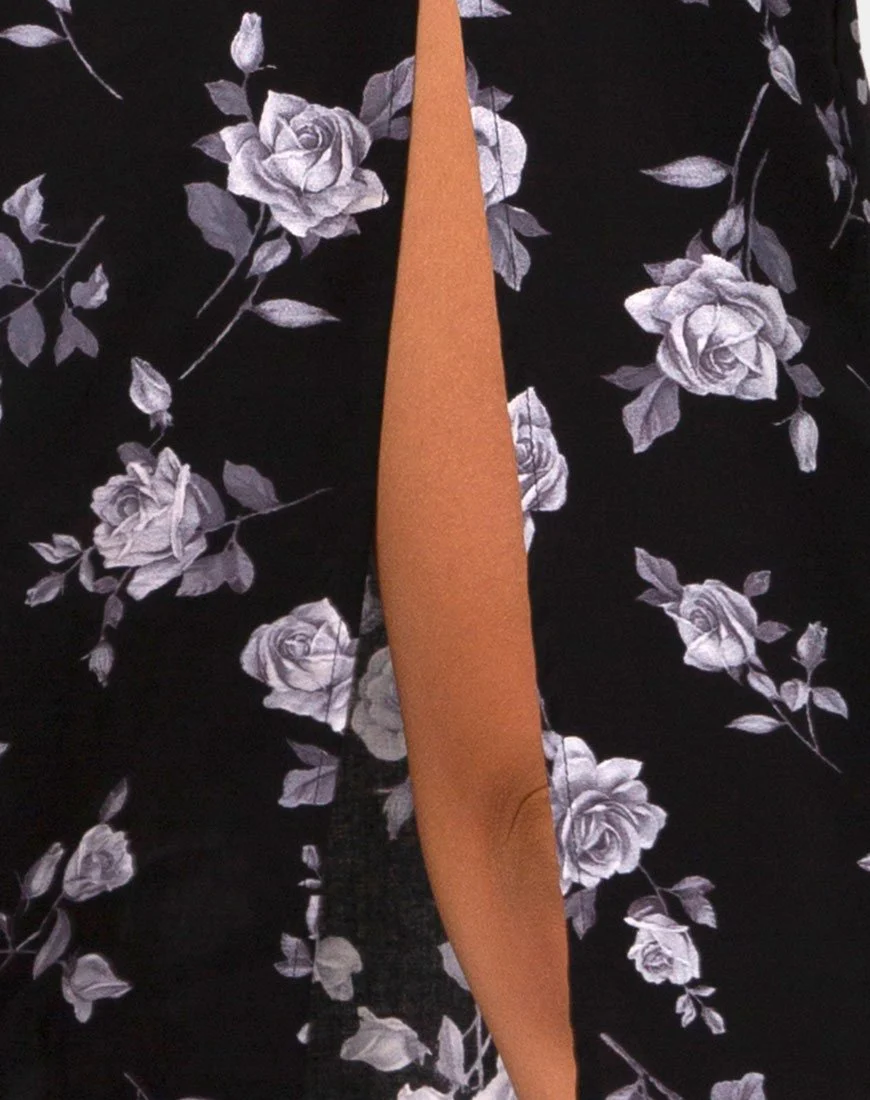 Saika Midirock in Weiß Rose Schwarz - Image 6