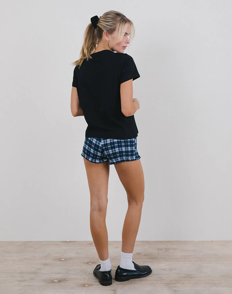 Saki Tee in Schwarz mit Tea Time Druck - Image 3