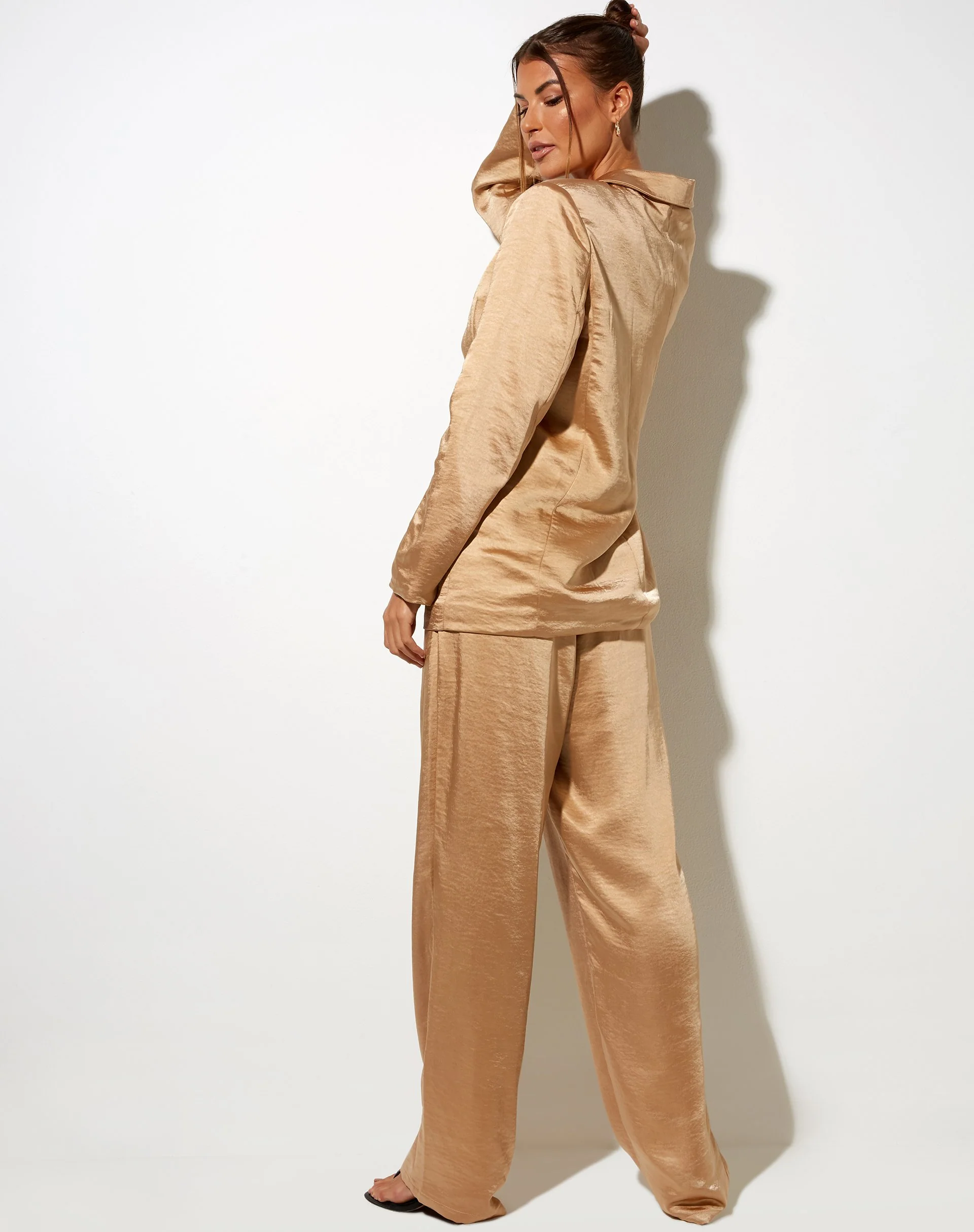 Sakila-Hose aus Satin Golden Sand - Image 4