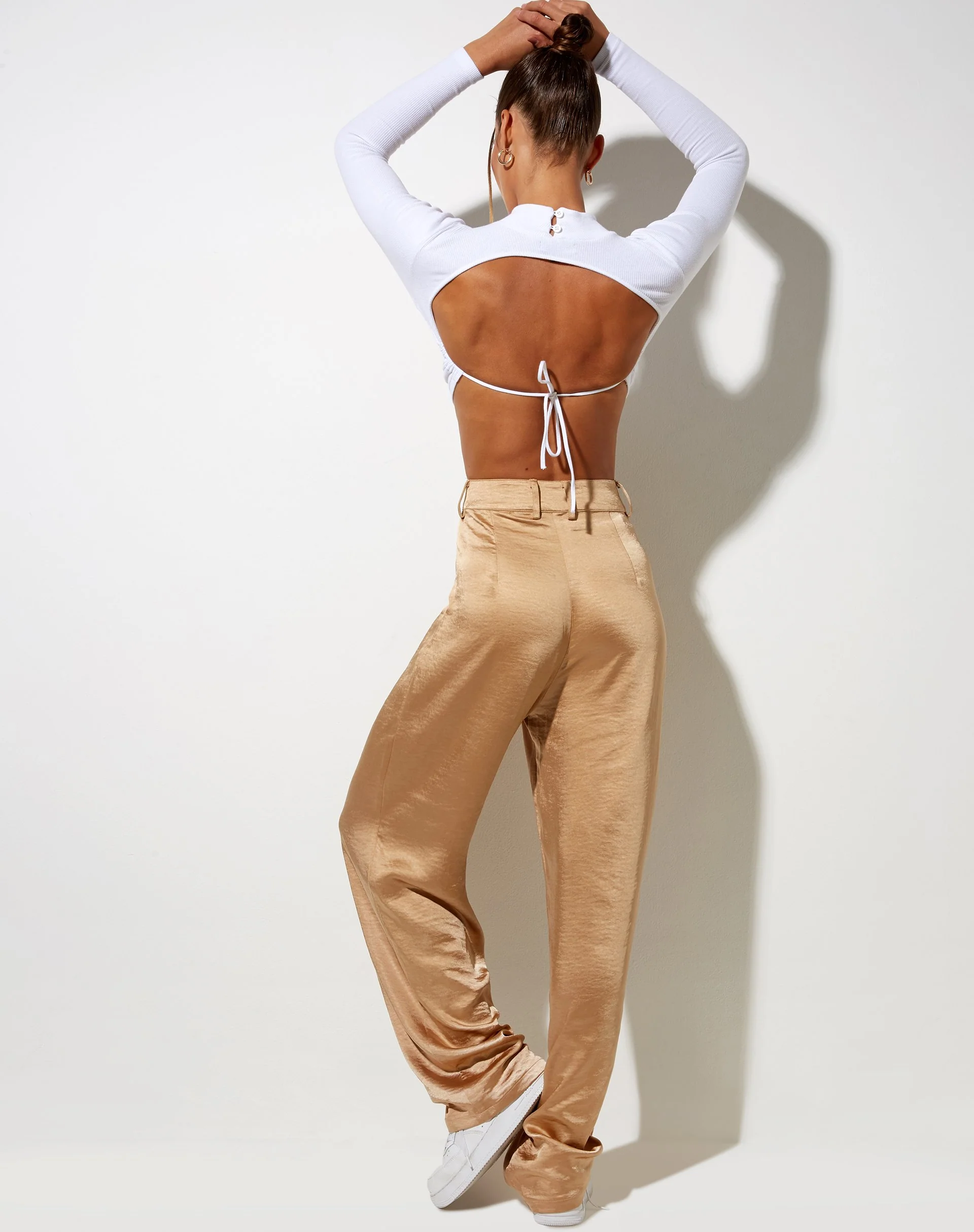 Sakila-Hose aus Satin Golden Sand - Image 5