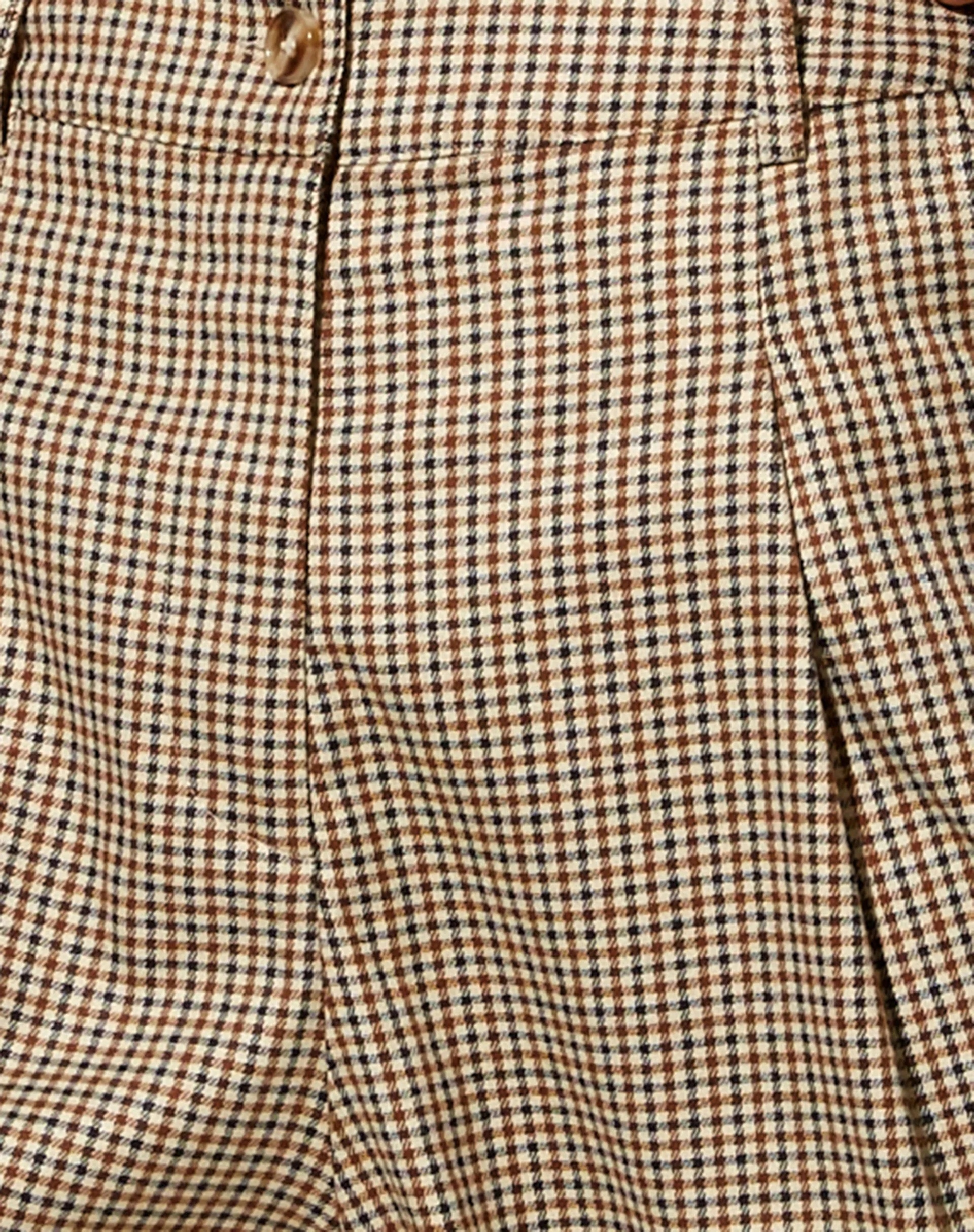 Sakila-Hose in kleinem Karo Braun - Image 5