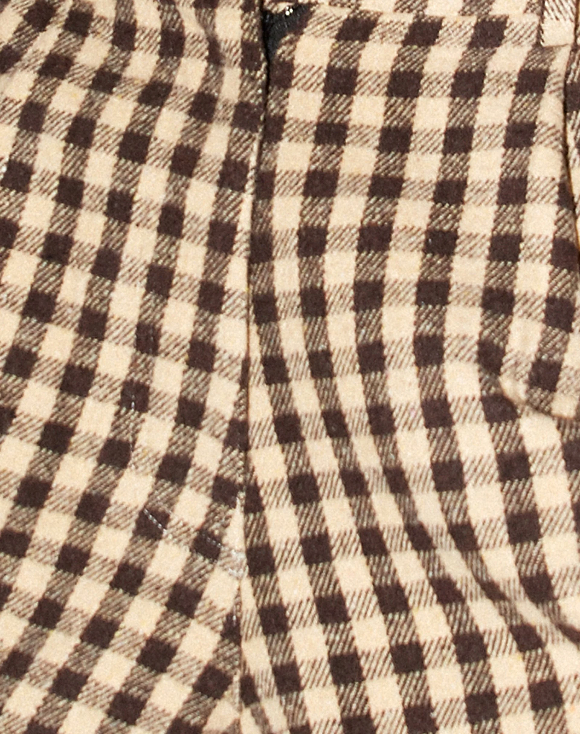 Sakila-Hose in Gingham Tan und Schwarz - Image 7