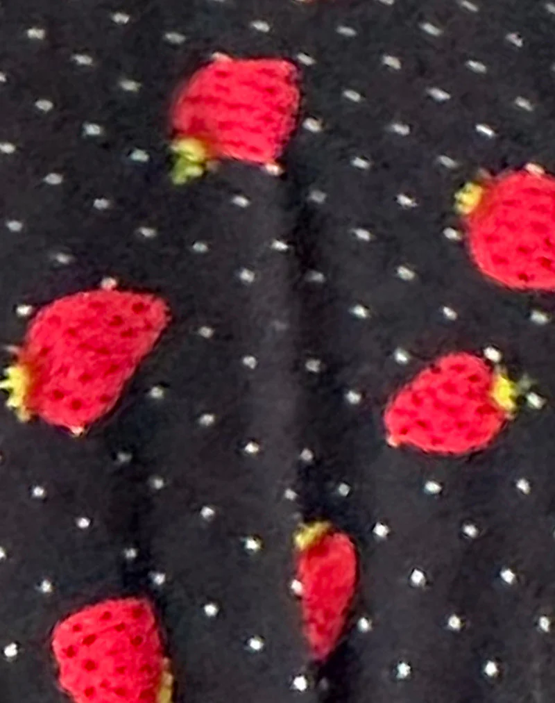 Sala Stirnband in Strawberry Polka Schwarz - Image 5