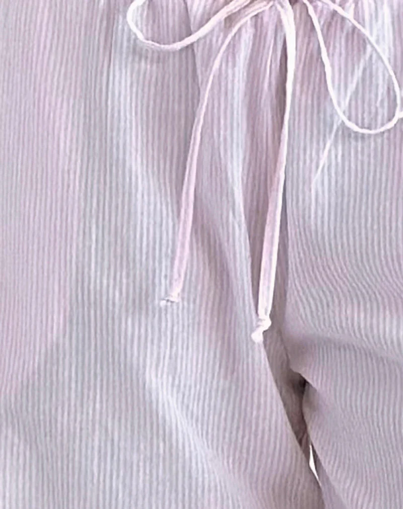 Samir Hose aus Baumwolle, rosa gestreift - Image 7