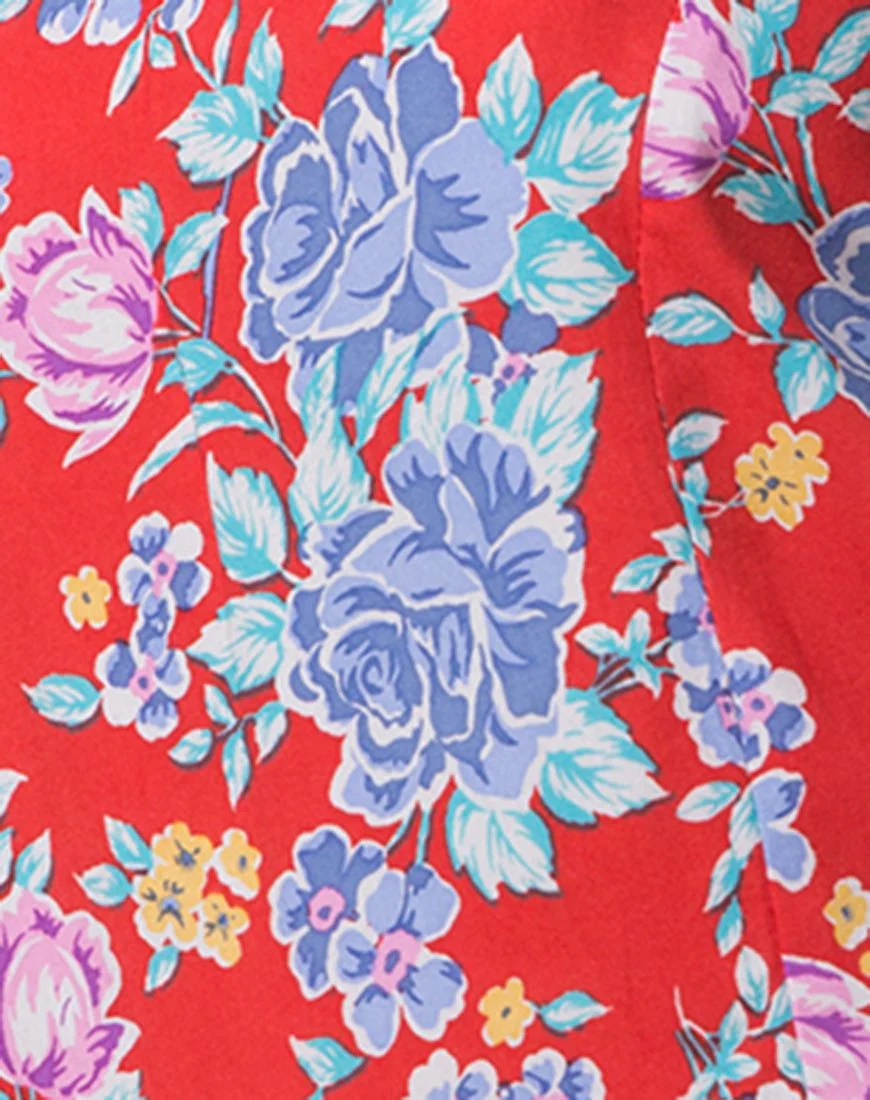 Samitta Playsuit mit kalten Schultern in Vintage Fleur - Image 5