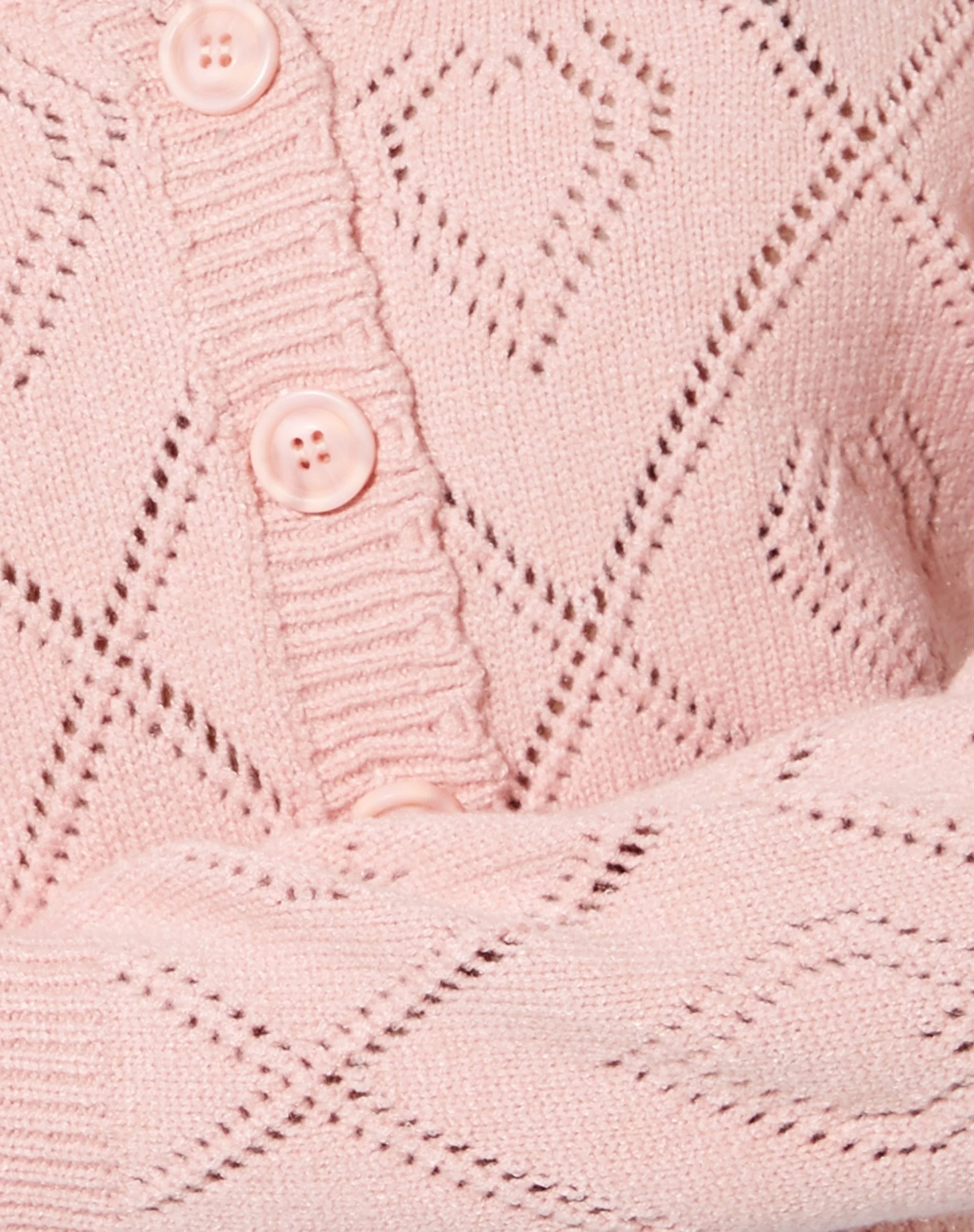 Samo Strickjacke in Diamant- und Herzrosa - Image 5