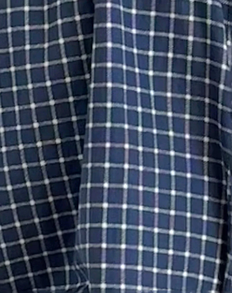 Sanaly Minikleid in Marineblau Tartan Rami - Image 6
