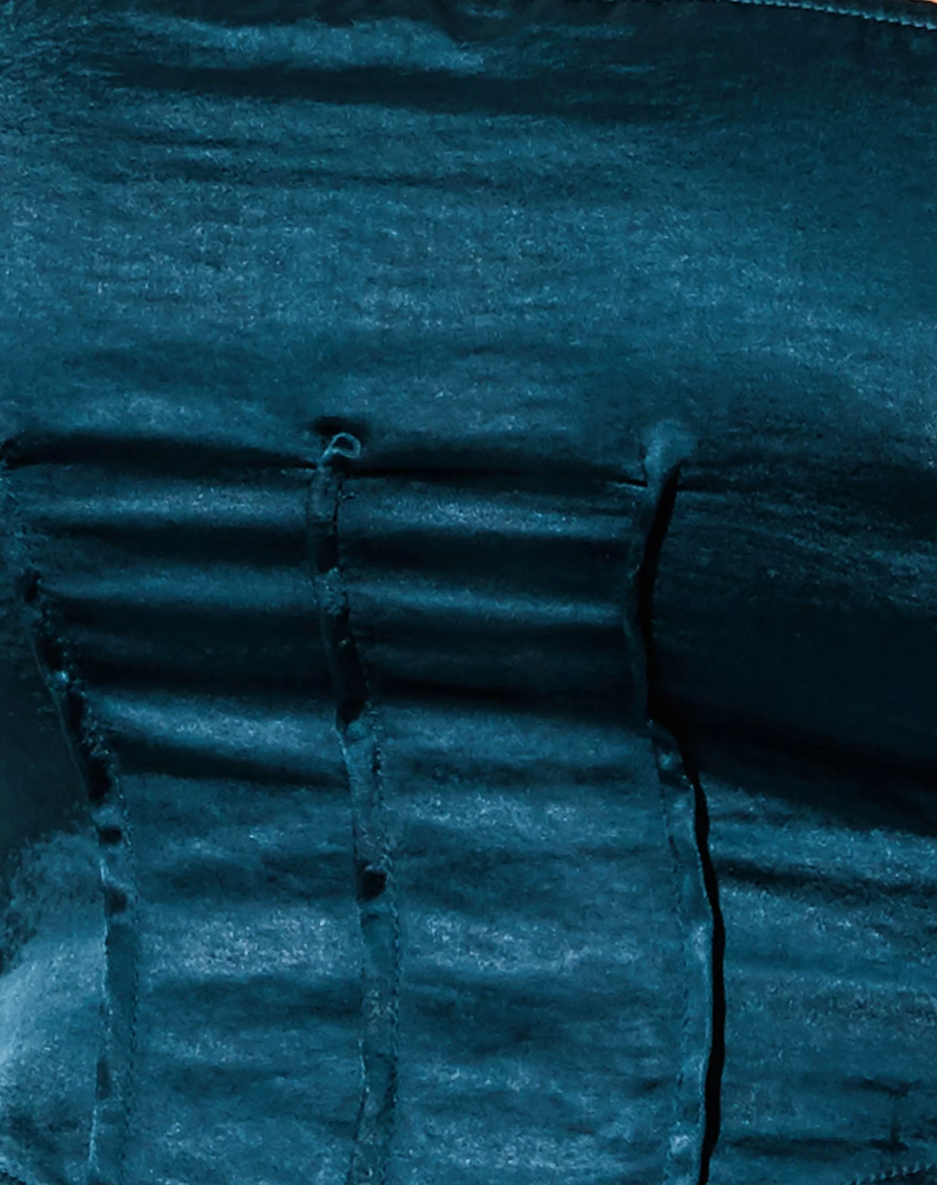 Sanja Bandeau-Top in Satin Teal - Image 5
