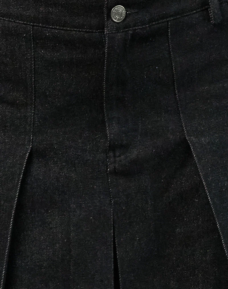 Sanjani Midirock aus dunklem Chambray - Image 5