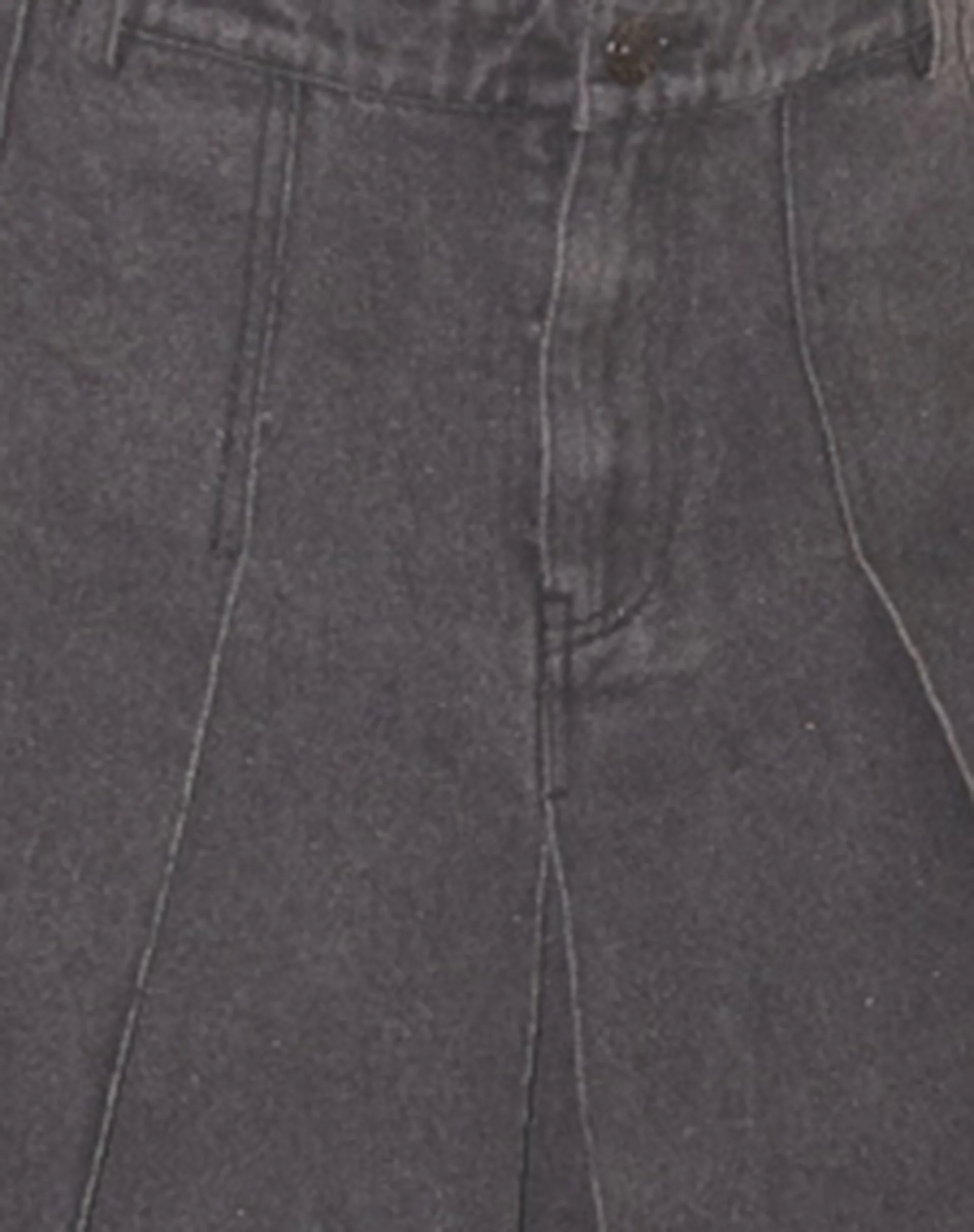 Sanjani Midirock aus Denim mit Falten in grauer Waschung - Image 6