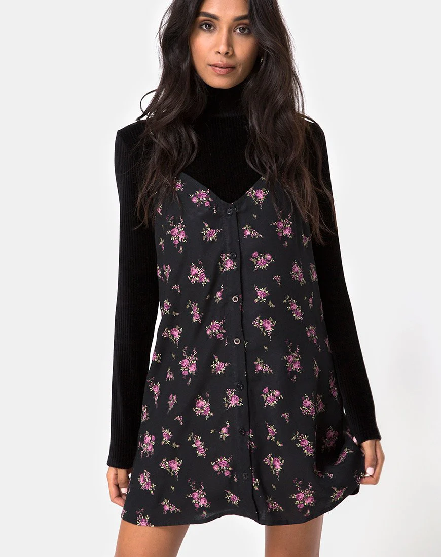 Sanna Slip Dress aus Sohey Rose Schwarz